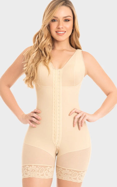 Mid Thigh Shaper with Bra F0029